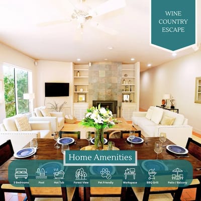 Wine Country Escape | Pool | Spa | Bocce | Dog OK